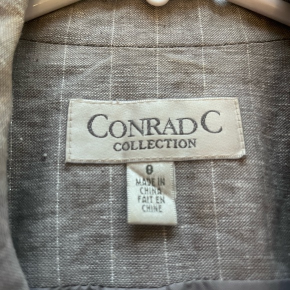 Grey with Silver Striping Blazer by Conrad C Collection size 8 - Picture 2 of 8